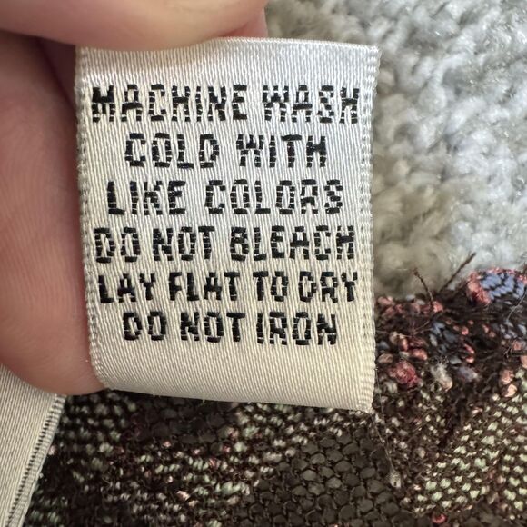 Chicos Design Tank Top Womens Size 2 Purple Blue Sheer Textured Knit Boho - Picture 5 of 8